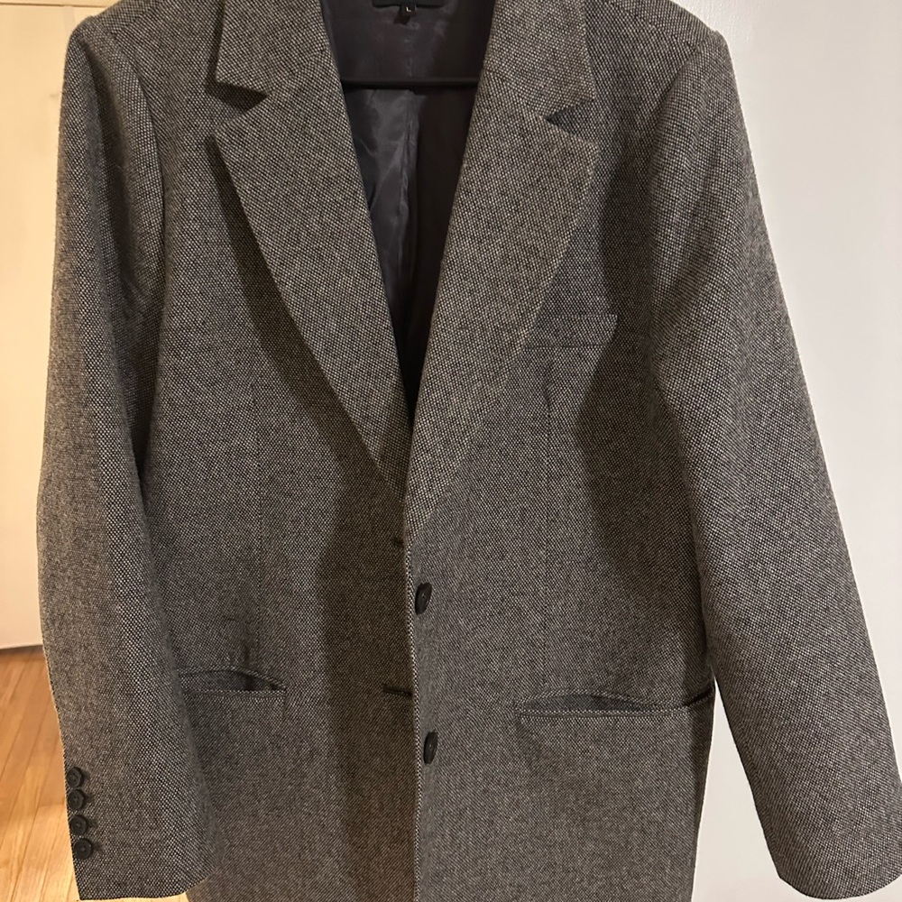 Italian Wool Oversized Blazer